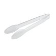 Fineline Settings 3312-CL, 12-Inch Platter Pleasers Clear Plastic Serving Tongs, 48/CS