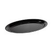 Fineline Settings 484, 14x21-Inch Platter Pleasers Black Plastic Oval Trays, 20/CS