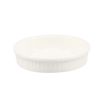 C.A.C. SF-R5, 8 Oz 5.25-Inch Porcelain American White Souffle Round Fluted Bowl, 3 DZ/CS