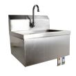 Omcan 46319, 14x10x5-inch Stainless Steel Fabricated Hand Sink with Knee Valve Assembly
