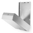 Alpine Industries 480 Brushed Stainless Steel C-Fold/Multifold Paper Towel Dispenser, EA