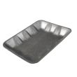 CKF 4DBK, 9.5x7x1.25-Inch #4D Black Foam Meat Trays, 500/PK