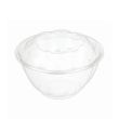 SafePro 32SW150, 32 Oz Clear PET Swirl Bowl with Lid Combo, 150/CS