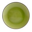 C.A.C. 666-16-G, 10-Inch Green Non-Glare Glaze Stoneware Coupe Plate, DZ
