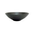 C.A.C. 666-28-BLK, 8-Inch 30 oz Ceramic Black Round Japanese Style Salad Bowl, DZ
