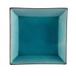 C.A.C. 666-8-BLU, 9-Inch Non-Glare Glaze Blue Square Plate, 2 DZ/CS