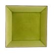 C.A.C. 666-8-G, 9-Inch Non-Glare Glaze Green Square Plate, 2 DZ/CS