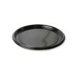 Fineline Settings 7210TF-BK, 12-inch Platter Pleasers Black Vintage Round Tray, 25/CS