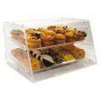 Winco ADC-2, 21x18x12-Inch Clear Acrylic Countertop Display Case with 2 Trays