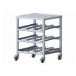 Winco ALCR-3M, 3-Tier Mobile Undercounter Can Storage Rack, NSF