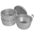 Thunder Group ALST013, 19.5x18-inch Heavy-Duty Aluminum Steamer without Bottom, SET