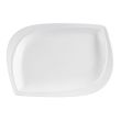 C.A.C. ASP-12, 10x7x0.75-Inch White Porcelain Aspen Tree Rectangular Platter, DZ