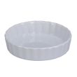 Yanco BK-610 42 Oz 10.5-Inch Porcelain White Quiche Dish, DZ