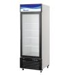 Blue Air BKGM23-HC, 27-inch Swing Glass Door White Merchandising Refrigerator, 23 Cu. Ft.