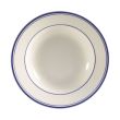 C.A.C. BLU-125, 30 Oz 12.75-Inch White Stoneware Pasta Bowl, DZ