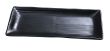 Yanco BP-2212 12x5.5-Inch Black Pearl Melamine Rectangular Plate, 24/CS