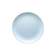 Yanco ВЅ-1912 12-Inch Bay Shell Melamine Round Light Blue Plate, DZ