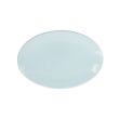 Yanco ВЅ-2910 10.25-Inch Bay Shell Melamine Oval Light Blue Plate, 24/CS