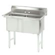 Blue Air ВЅ2-18-12-N, 18x18-inch 2-Compartment Stainless Steel Sink