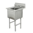 Blue Air ВЅP-18, 18x18x13-inch 1-Compartment Stainless Steel Sink with Drain Basket