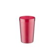 C.A.C. BVPT-10RD, 10 Oz Poly Pebble Textured Red Tumbler, DZ