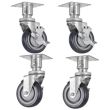 Vulcan CASTERS-PLTMNT, 4-Inch Adjustable Swivel Casters for VEG35, LG300, LG400, and LG500 Series