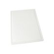 Winco CBI-1824H, 18x24x0.75-Inch Grooved White Cutting Board, NSF
