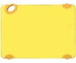 Winco CBK-1218YL 12x18x0.5-Inch STATIK BOARD™ Yellow Cutting Board with Hook, EA
