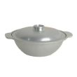 Thunder Group CETW001, 6x2-inch Aluminum Sam Bai Wok with Lid and 0.75-inch Handle, EA