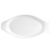 C.A.C. COL-F61, 15-Inch Bright White Porcelain Fish Platter, DZ