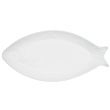 C.A.C. COL-F92, 40 Oz 22-Inch Bright White Porcelain Fish Platter, 4 PC/CS