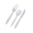 SafePro CUTKIT Plastic Medium Weight White Cutlery Kit with Napkin, 500/CS