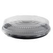 Fineline Settings DDLS318.L, 18-inch Platter Pleasers PETE Low Dome Lid with Nesting Ring, 50/CS