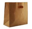 SafePro 84245, 11x6x11-Inch Kraft Paper Shopping Bag with Handles, Die Cut, 500/CS
