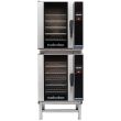 Moffat E33T5-2, Turbofan Double Deck Half Size Electric Touch Screen Convection Oven with Steam Injection, 208V, 10.8 kW