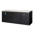 Everest Refrigeration EBB90-24, Black 3 Solid Door Refrigerated Back Bar Storage Cabinet, 115 Volts
