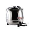 C.A.C. ELSW-200S, 10.5 Qt Countertop Stainless Steel Silver Electric Soup Warmer, 400W