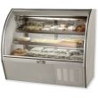 Leader ERHD60, 60-Inch Refrigerated Curved Glass High Deli Case with 2 Shelves