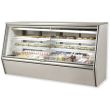 Leader ERHD96ES-R, 96-Inch Remote Refrigerated Slanted Glass High Deli Case with 2 Shelves
