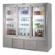 Leader ESPS129-R, 129-Inch Remote 5 Swing Glass Door Stainless Steel Merchandiser Refrigerator