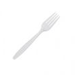 SafePro IWFM, Individually Wrapped White Medium Weight Plastic Forks, 1000/CS