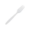 SafePro IWFH Individually Wrapped White Heavyweight Plastic Forks, 1000/CS