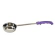 Winco FPS-2P, 2-Ounce Solid Stainless Steel Food Portioner with Purple Handle