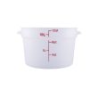 C.A.C. FS2P-12T, 12 Qt Polypropylene Clear Round Food Storage Container