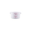 C.A.C. FS2P-2T, 2 Qt Polypropylene Clear Round Food Storage Container