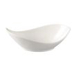 Yanco FU-708 6 Oz 8x4-Inch Porcelain Fuji Bone White Oval Salad Bowl, 24/CS