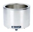 Adcraft FW-1200WR, 7/11 Qt. Round Stainless Steel Food Cooker/Warmer