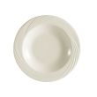 C.A.C. GAD-115, 32 Oz 11.75-Inch Bone White Round Porcelain Soup Plate, DZ
