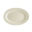 C.A.C. GAD-34, 9.25-Inch Bone White Porcelain Oval Platter, 2 DZ/CS