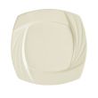 C.A.C. GAD-SQ8, 8.5-Inch Bone White Square Porcelain Plate, 2 DZ/CS